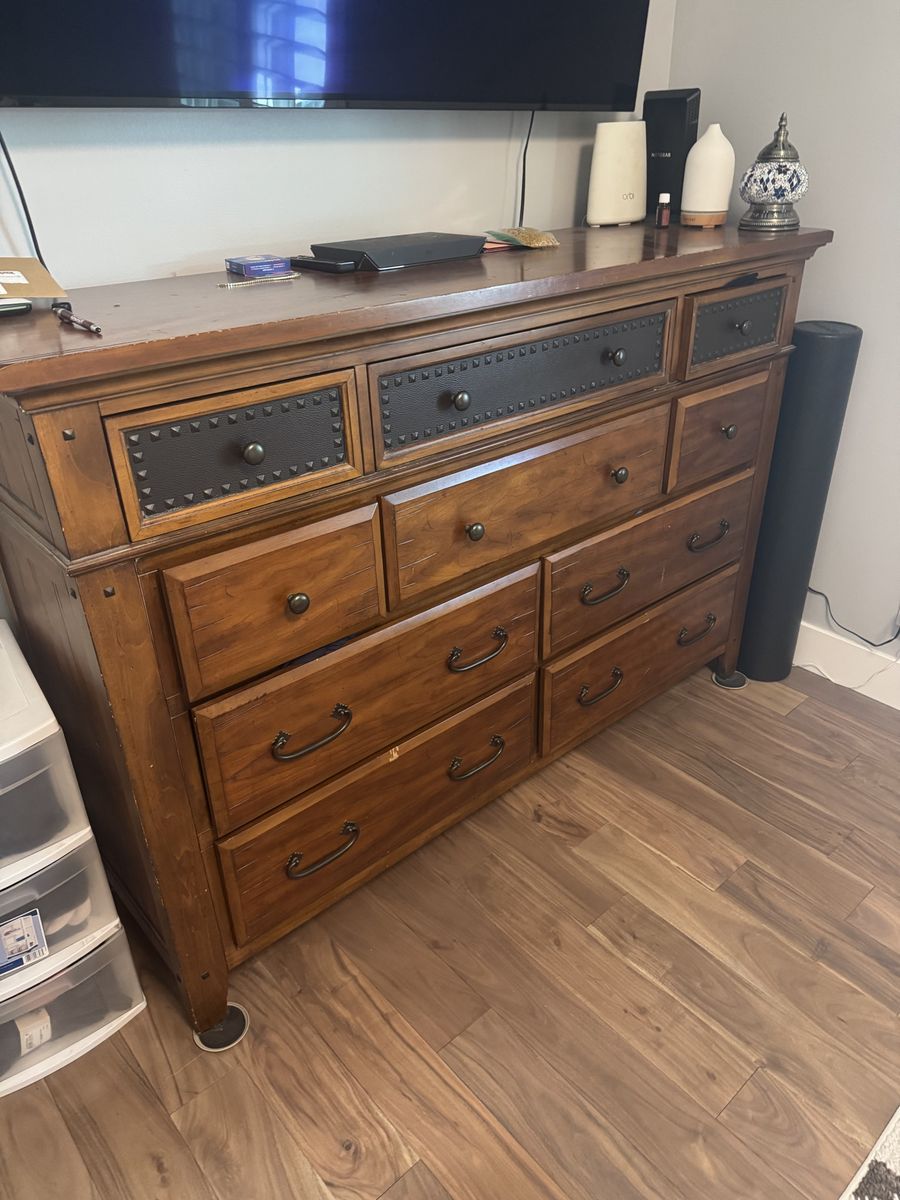 Solid wood dresser