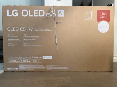 LG OLED evo C5 77" 4K Smart TV with AI Processor, Brightness Booster, WebOS, Apple AirPlay