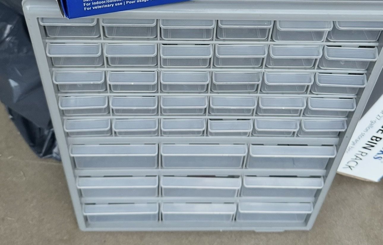 Multi-Drawer Plastic Storage Cabinet Organizer for Parts Hardware
