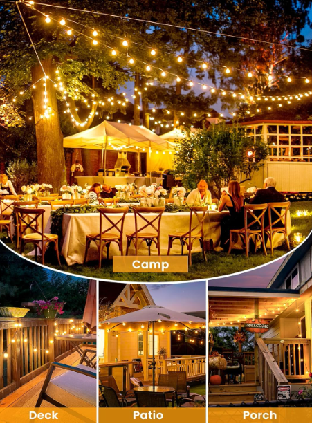 New in box 100 Feet Patio String Light(10 left)