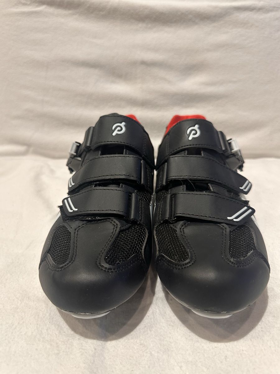 Peloton EU 41 or men’s size 9 lightly used cycling shoes with delta clips