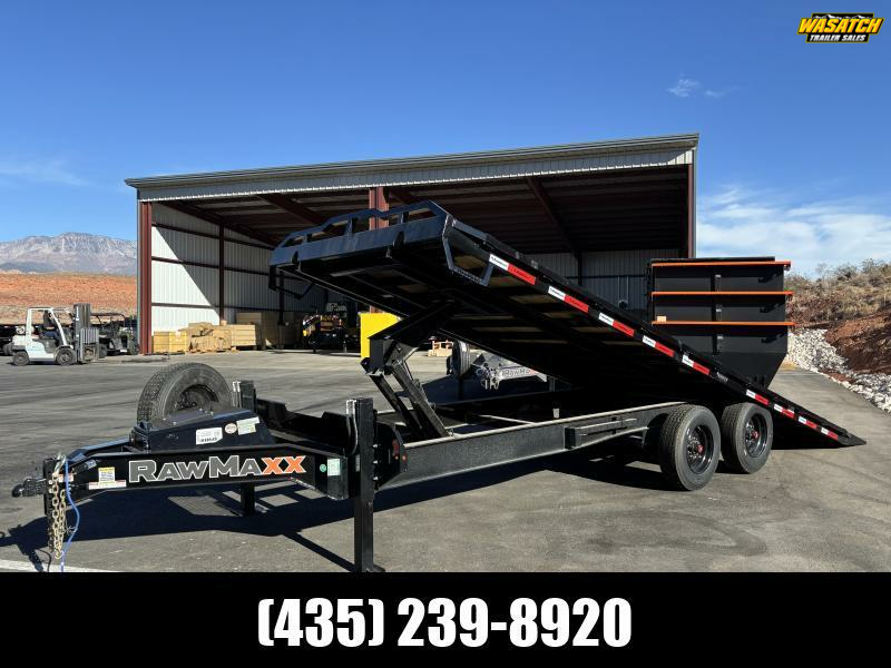 RawMaxx 8.5X24 20K DTX DECKOVER TILT Equipment Trailer