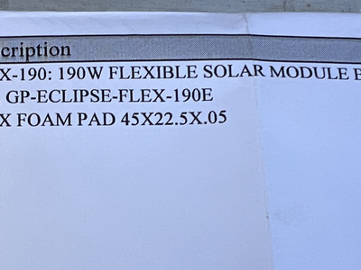 Solar Panel for sale $150.00