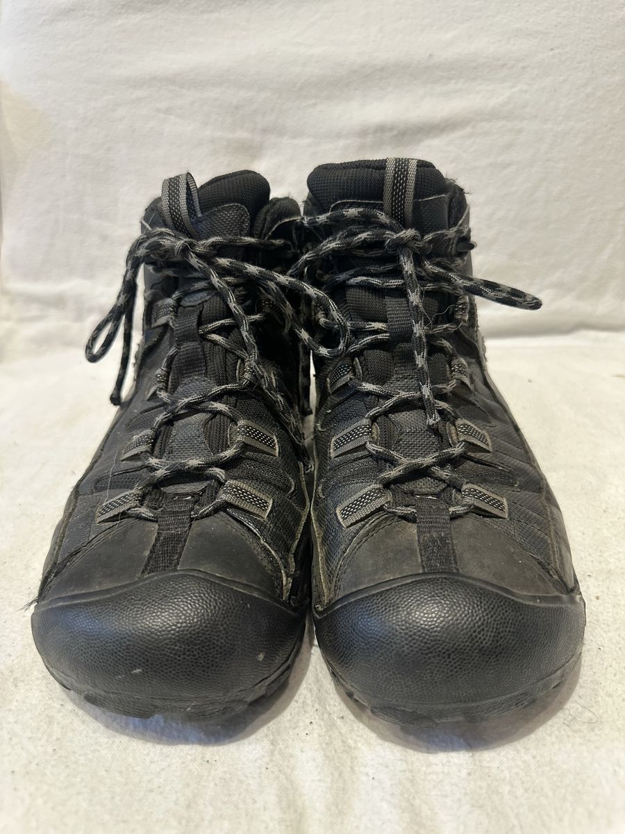 Keen Men’s Size 11.5 Black Wtrprf Hiking Boots