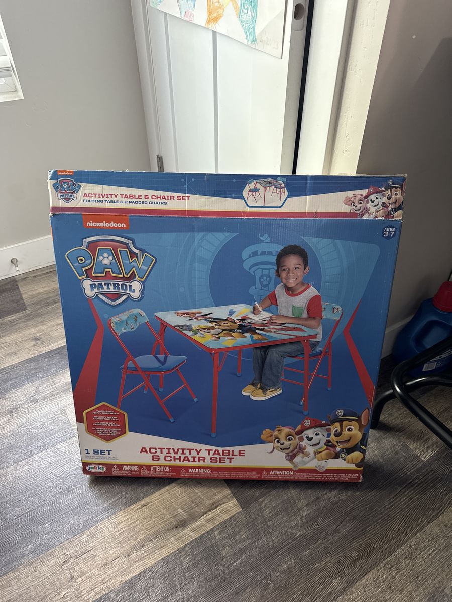 Paw Pawtrol Activity Table Chair set