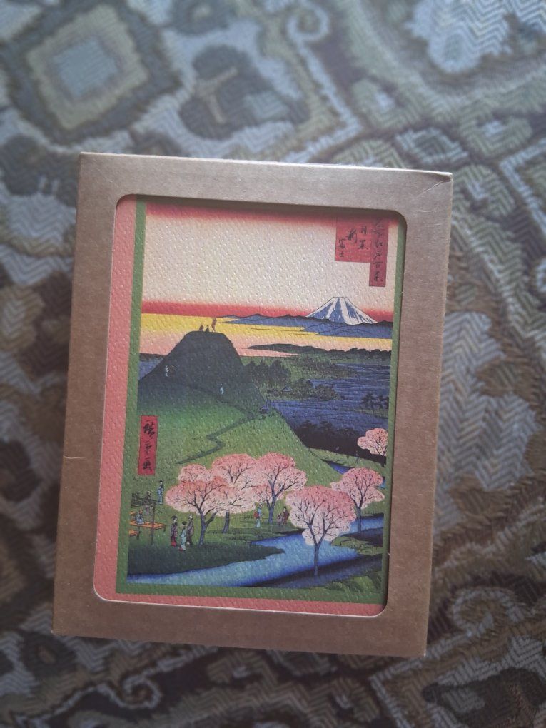 Kinokuniya Utagawa Hiroshige Japanese Woodblock Art Box Set of 10 Note Cards & Envelopes