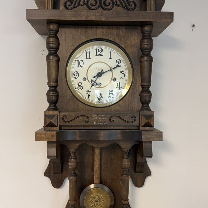 Ansonia Wall Clock (45”x14”x7”)