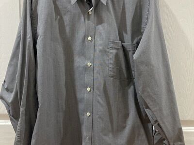 Gray Geoffrey Beene Button Up Dress Shirt
