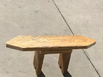 Stool made from Douglas fir