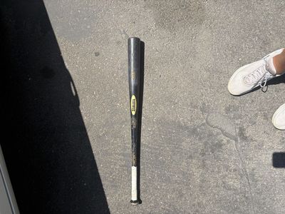 Baum Bat AAA Pro Wood Composite Baseball Bat -3 Length/Weight Ratio Black