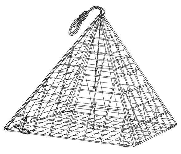2pk Eagle Claw Star Crab Trap 14x14in