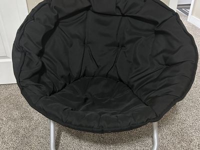 Black Saucer Chair