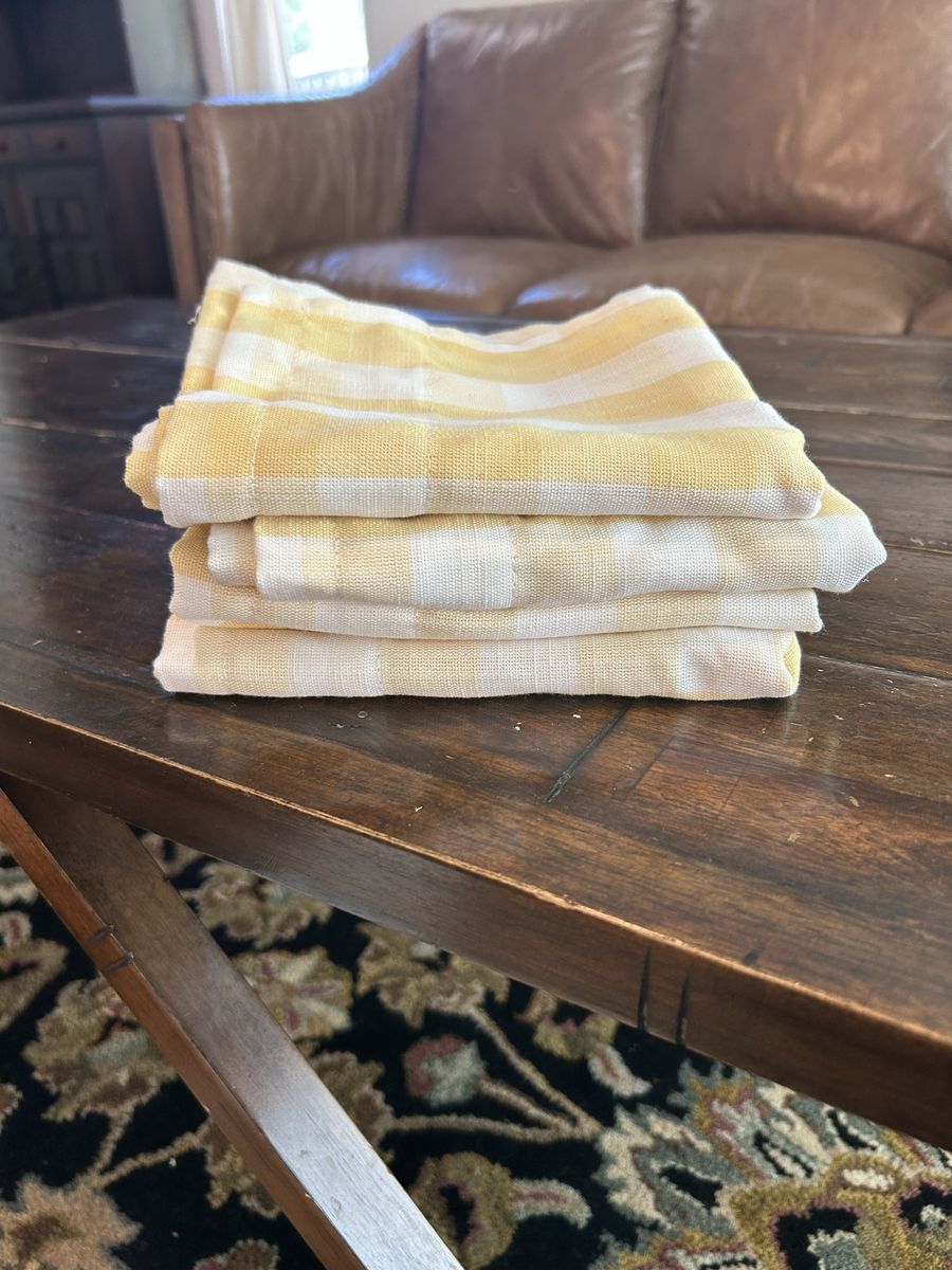 Set of 4 buffalo check curtains