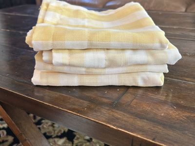 Set of 4 buffalo check curtains