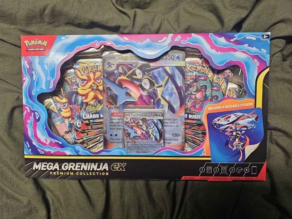 Pokemon TCG Mega Greninja ex Premium Collection Box Factory Sealed