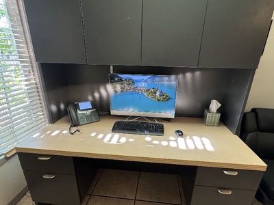 Office Desk with Hutch
