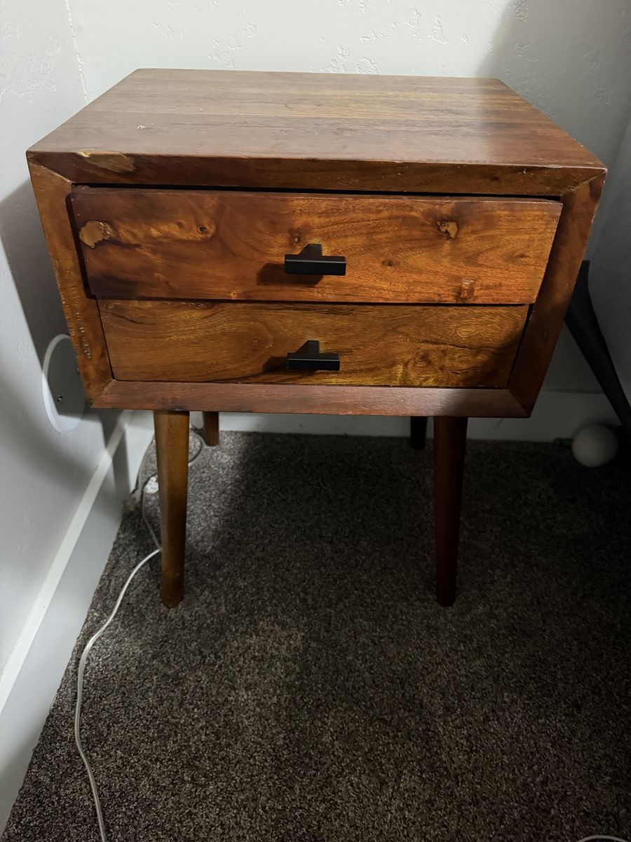 Wood Nightstand