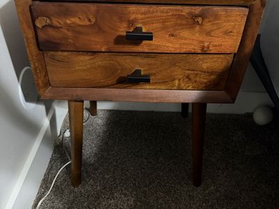 Wood Nightstand