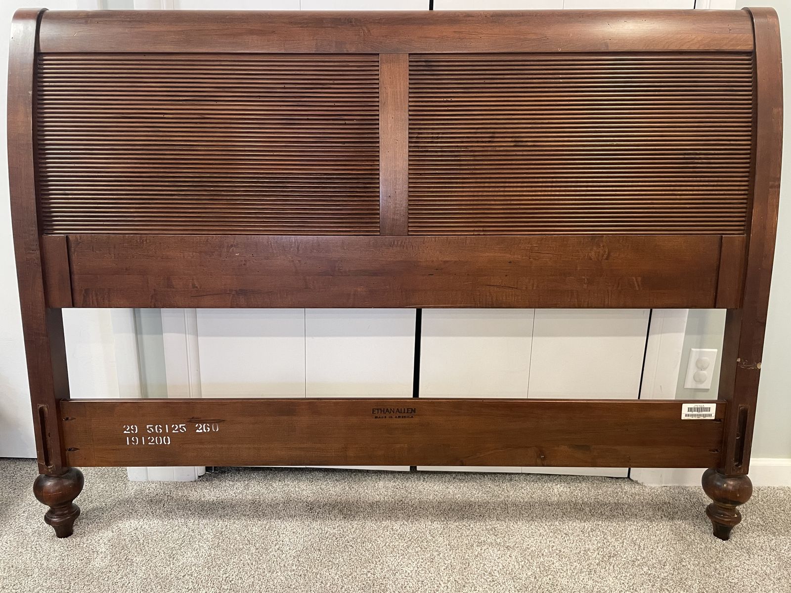 Ethan Allen Solid Wood Queen Bed Frame
