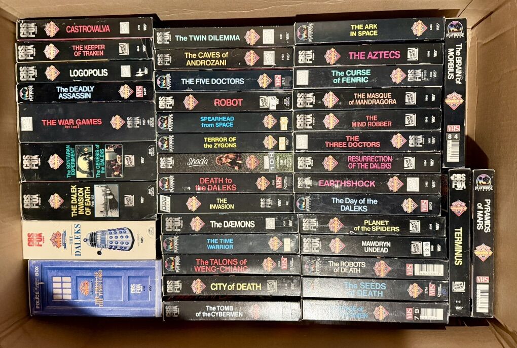 Doctor Who VHS Collection – 40+ Tapes