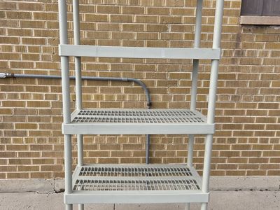 5 tier heavy duty shelving unit. I have 2 available, $50 each