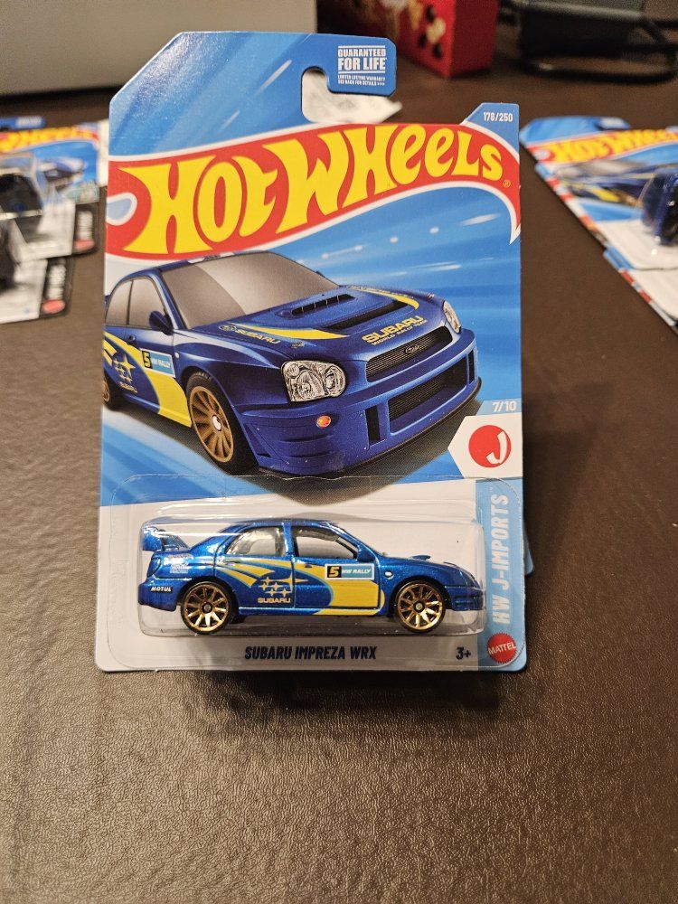 Hot Wheels Subaru Impreza WRX HW J-Imports Blue Diecast Toy Car