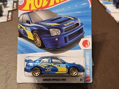 Hot Wheels Subaru Impreza WRX HW J-Imports Blue Diecast Toy Car