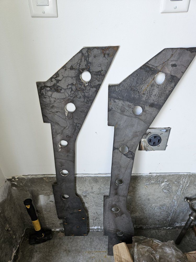 Jeep Cherokee front frame stiffeners