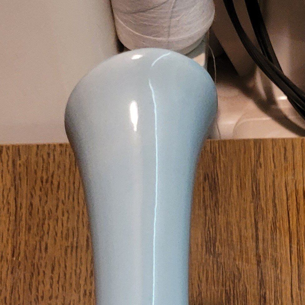 vintage pale blue vase