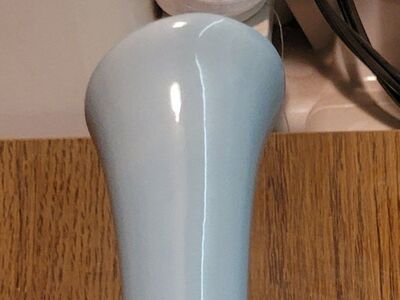 vintage pale blue vase