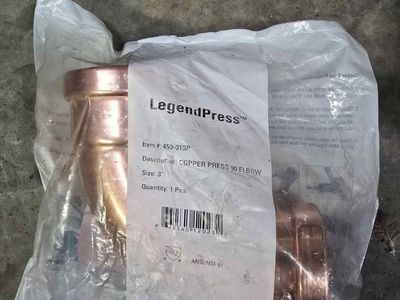 Legend Press 3" copper 90° elbow