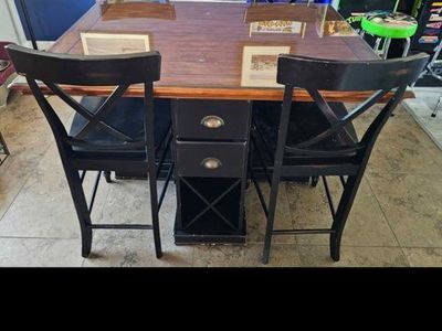 Counter height table and chairs