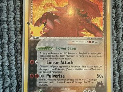 Pokémon Celebrations Team Magma's Groudon Holo Card #9/95