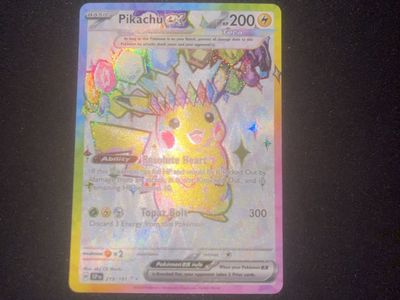 Pikachu ex 219/191 Tera Shiny Full Art Rare Pokemon Card