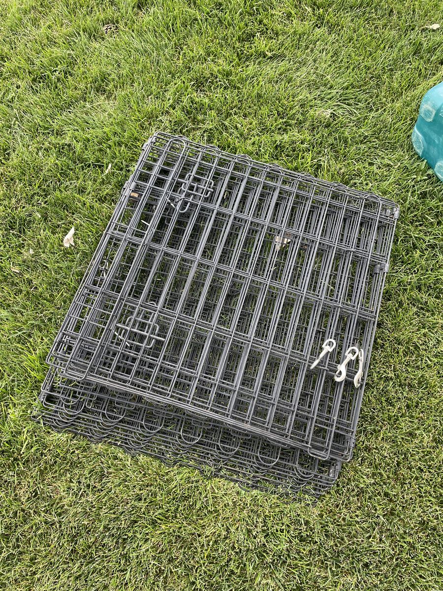 24" Metal Dog Playpen / Pet Fence - 2 Separate Connecting Sets (30 Feet Total!)