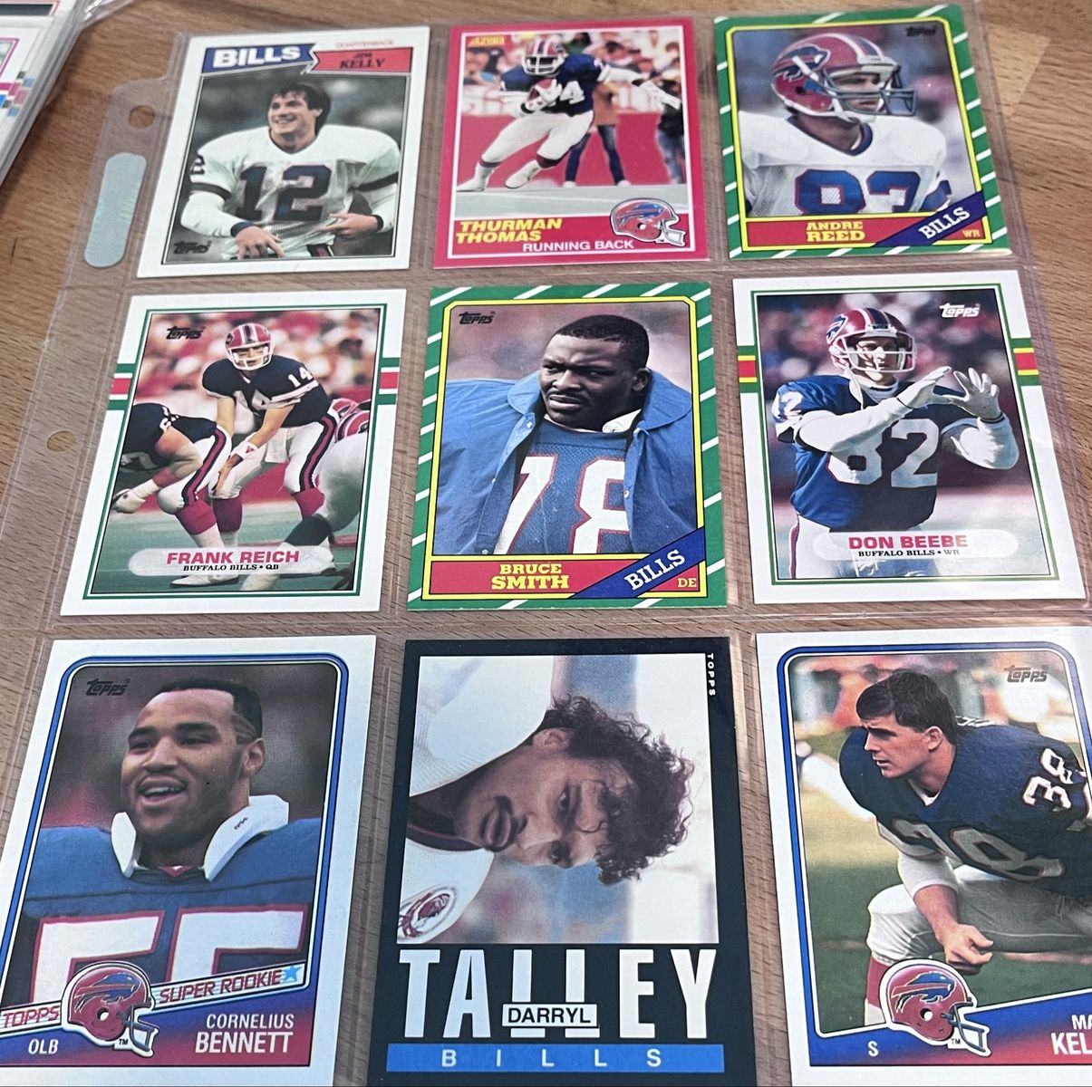 1989 Topps Traded Football Complete Set (132) + Bills Stars Lot + Kerry Collins