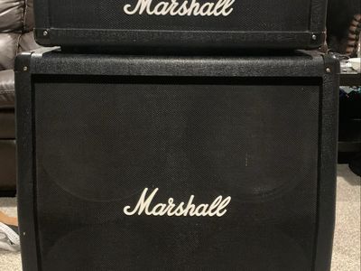 Marshall MG100HDFX 100W Guitar Amp Head and Cabinet Stack