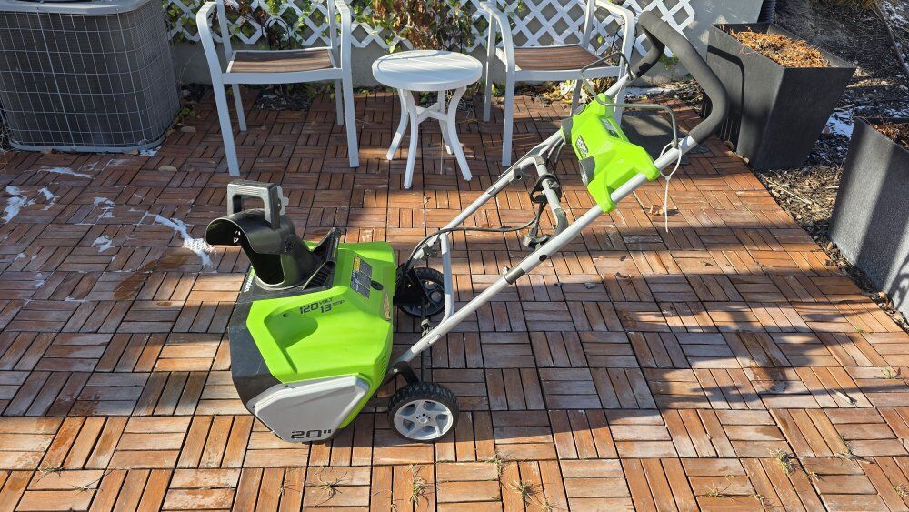 Greenworks 20” Corded Electric Snow Blower