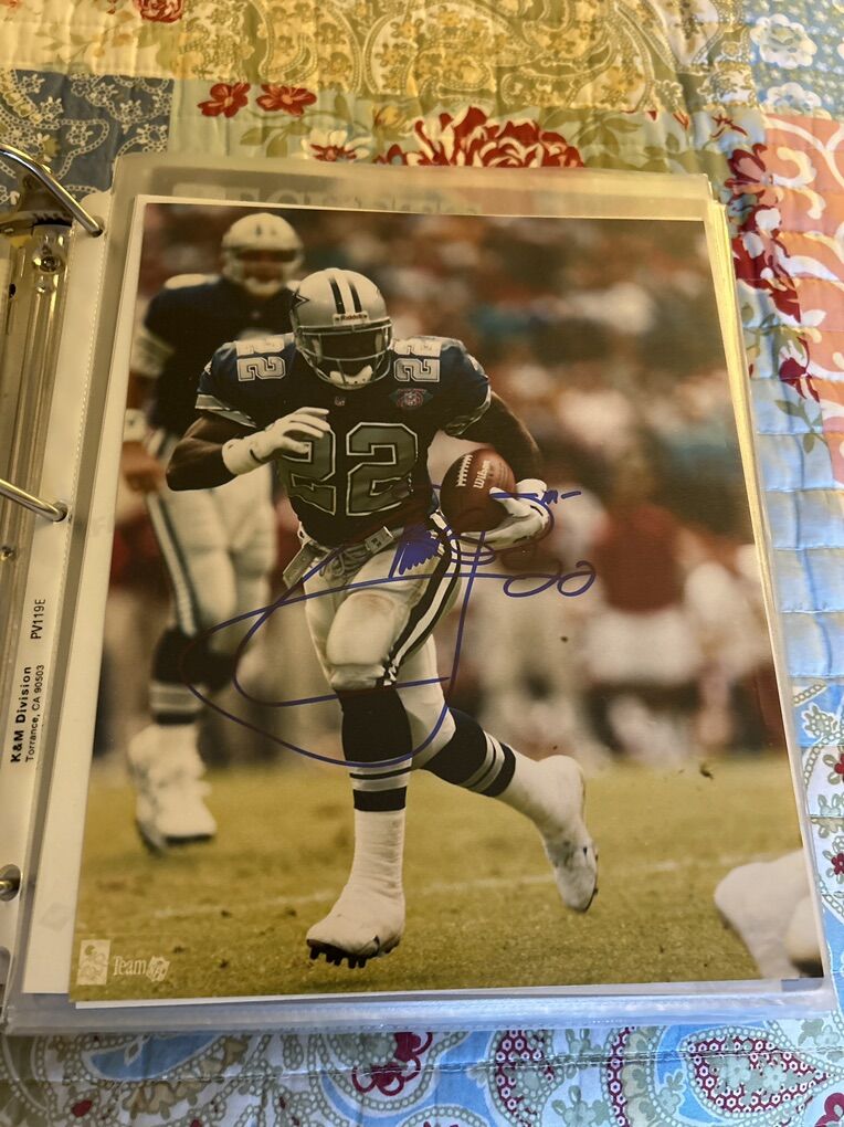 Emmitt Smith Autograph Dallas Cowboys 8x10 Photo