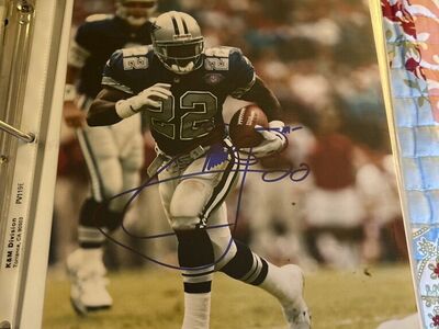 Emmitt Smith Autograph Dallas Cowboys 8x10 Photo
