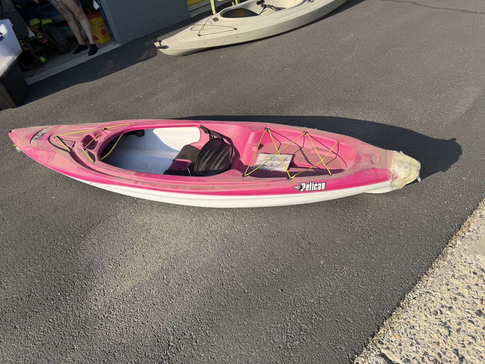 Pelican Sit-In Kayak - Pink and White