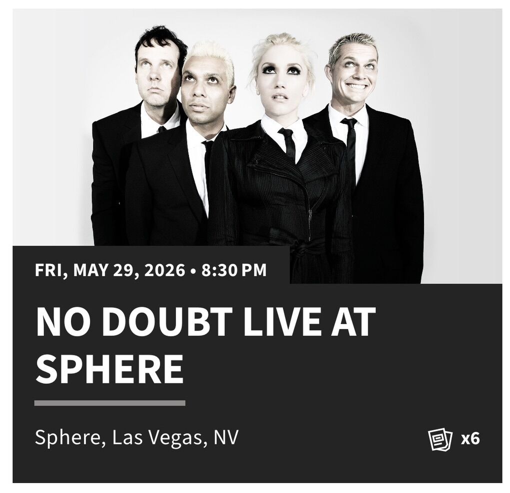 No Doubt live at Sphere in Las Vegas 5/29/26