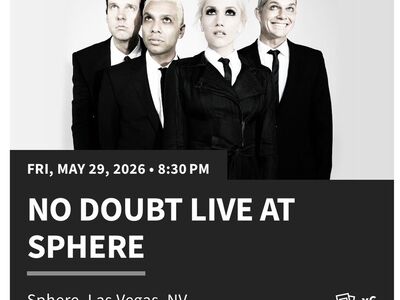 No Doubt live at Sphere in Las Vegas 5/29/26