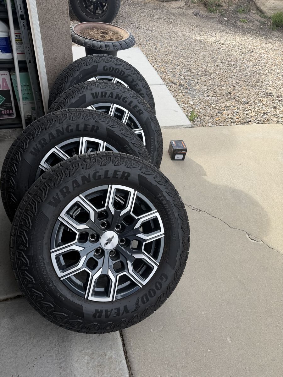 New tires from a 2025Chevy Colorado