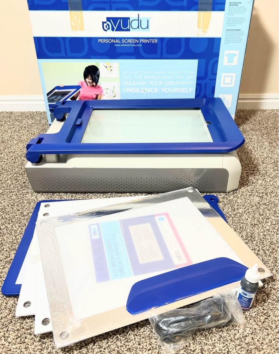Yudu Screen Printing Kit w/ Box & Extra Screens