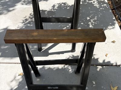 Hirsh Wood and Metal Sawhorses - Set of 2