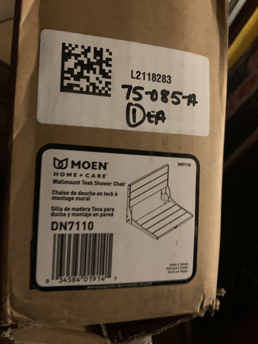 MOEN HOME CARE Wallmount Teak Shower Chair