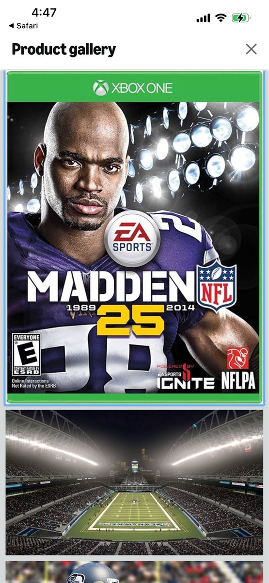 Xbox one Madden 25 NFL 1989 - 2014 video game