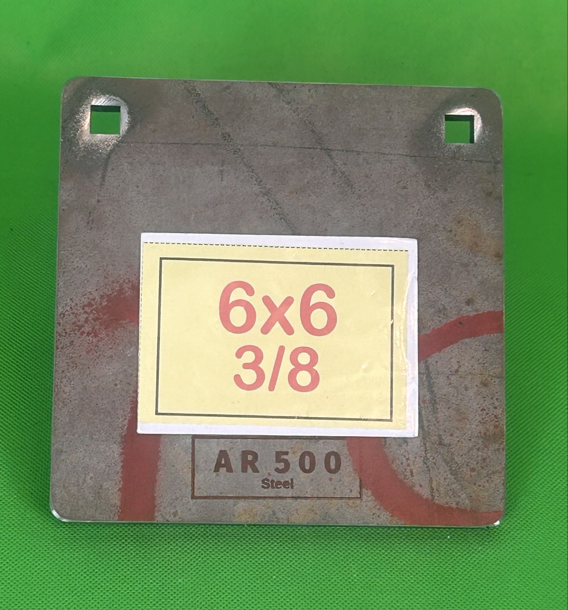 6 x 6 square or round 3/8 AR500 Shooting Target Gong