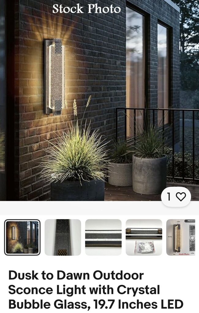 Dusk to Dawn Outdoor Sconce Light